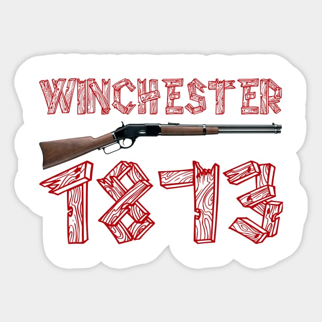 Winchester 1873 Sticker by Aim For The Face